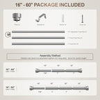Lootkell Modern Silver Curtain Rods - Image 8