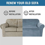 H.VERSAILTEX Stretch Velvet Armchair Cover Couch Covers 1 Cushion Chair - Image 7