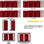 Chyhomenyc Red Short Curtain Valance - Image 6