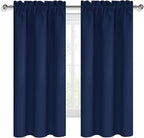 DWCN Kitchen Curtains for Small Windows 45 inch Long 2 Panels Set, Rod Pocket - Image 9