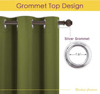 NICETOWN Window Curtain Panels, Thermal Insulated Solid Grommet Blackout - Image 2