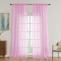 OVZME Light Pink Bedroom Curtains 96 Length by OVZME