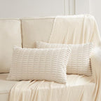 Fancy Homi 4 Packs Boho Cream Decorative Throw Pillow Covers 12x24 Inch - Image 6