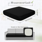 Newwiee Set of 4 Stretch Patio Cushion Covers Sofa Couch Seat Chair Slipcovers - Image 2