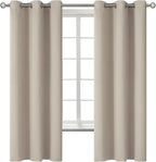 BGment Camel Room Darkening Curtains 63 Inches Long by BGment