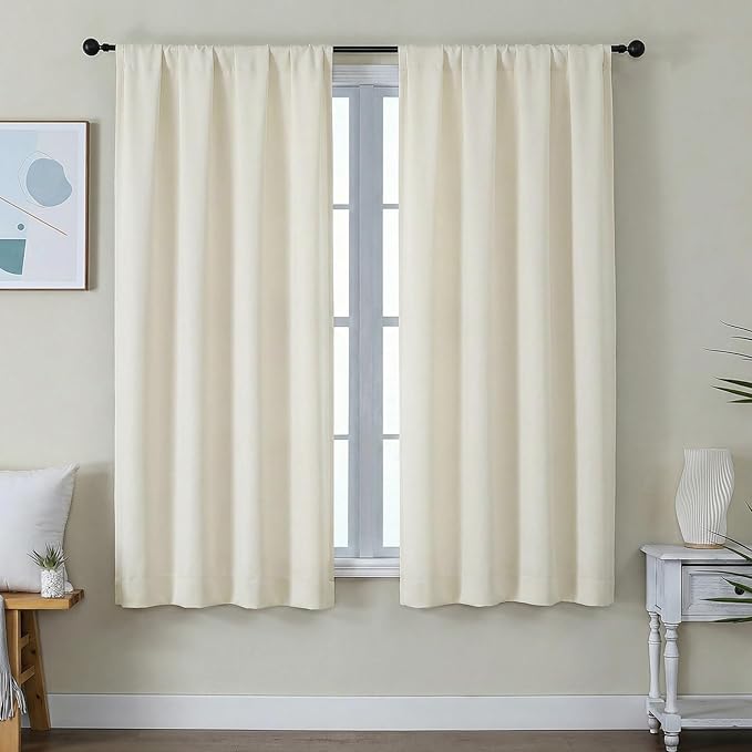 Simplebrand Ava Ivory Light Filtering Curtains by Simplebrand