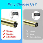 Byondeth Curtain Rods for Windows 16 to 144 Inches Adjustable Length 1 Inch - Image 5