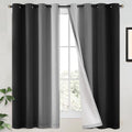 Yakamok 100% Blackout Curtains 63 Inch Length 2 Layers, Light Blocking Thermal by Yakamok