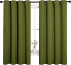 NICETOWN Bedroom Curtain Panels Blackout Draperies, Thermal Insulated Solid - Image 2