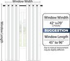Yakamok 100% Blackout Curtains 84 Inch Length 2 Layers, Light Blocking Thermal - Image 7