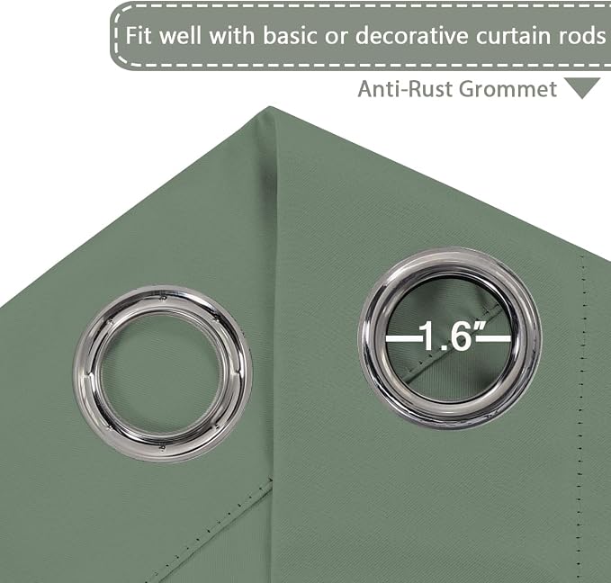 H.VERSAILTEX Blackout Patio Curtains 100 x 84 Inches - Image 3