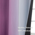 Estelar Textiler Purple and Grey Ombre Blackout Curtains 90 Inches Long 2 - Image 5