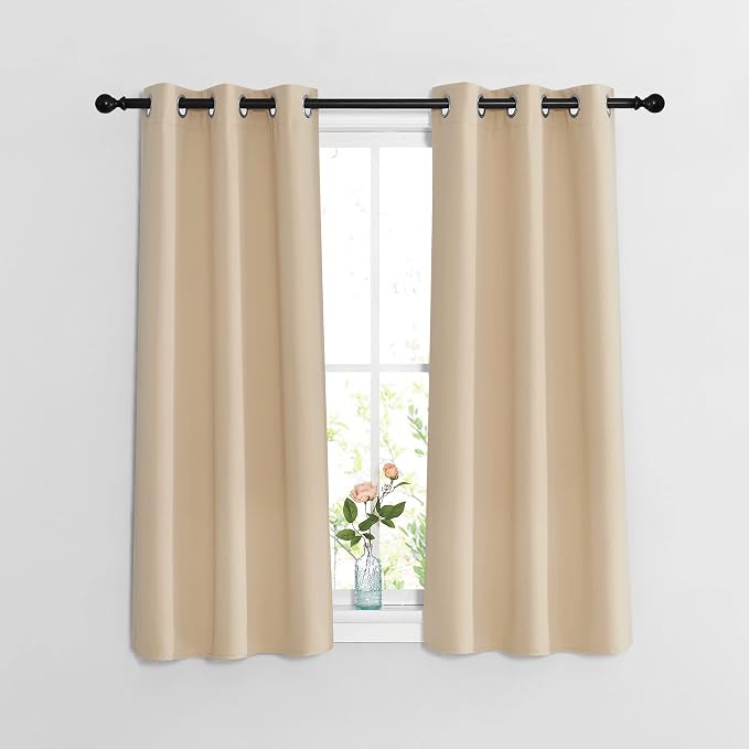 NICETOWN Bedroom Blackout 48 inch Curtains and Drapes by NICETOWN