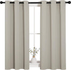 NICETOWN Natural Blackout Shack Curtains Noise Reducing, Thermal Insulated and - Image 2