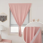 Self Adhesive Curtains, Stick Curtain Blackout Shades Window Cover Curtains - Image 5