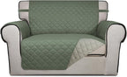 PureFit Reversible Quilted Sofa Cover, Water Resistant Slipcover Furniture by PureFit