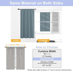 Simplebrand Ava Stone Blue Blackout Curtains - Image 9