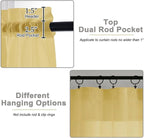 Sheer Curtains 63 Inch Length 2 Panels Set - Image 4