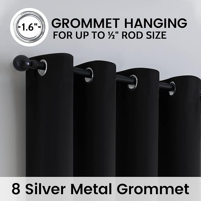 SimpleHome 100% Blackout Curtains - Image 5