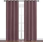 NICETOWN Dry Rose Blackout Curtains 86" Long - Image 2
