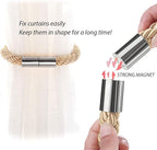 NICEEC 6 Pack Strong Magnetic Curtain Tiebacks Modern Simple Style Drape Tie - Image 4