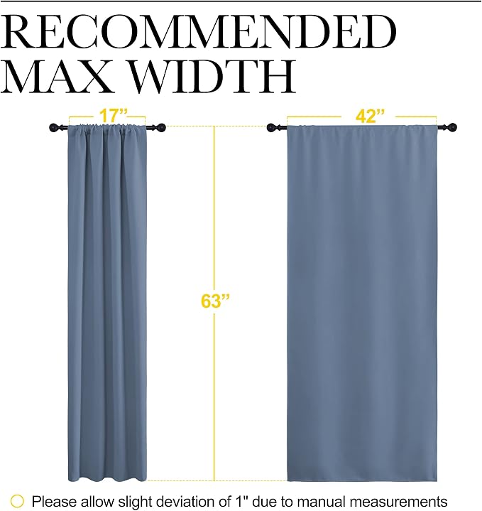 NICETOWN Blackout Curtains for Living Curtains, Triple Weave Home Decoration - Image 6