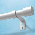 IFELS Heavy Duty Curtain Rods for Windows 66 to 120 Inch, 1 Inch White Curtain by IFELS