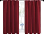 NICETOWN Burgundy Curtains Blackout Drape Panels - Image 2