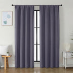 Simplebrand Ava Greyish Purple Blackout Curtains by Simplebrand