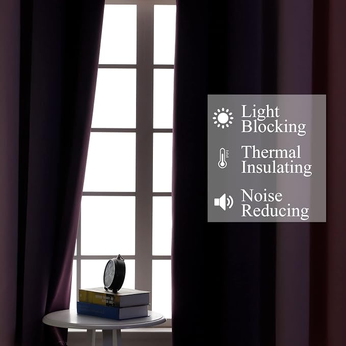 Estelar Textiler Pink and Purple Blackout Curtains - Image 3