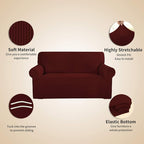 Easy-Going Stretch 4 Seater Sofa Slipcover 1-Piece Sofa Cover Furniture - Image 4