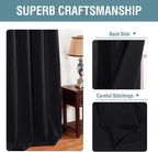 H.VERSAILTEX Blackout Curtains for Bedroom Black Out Curtains 90 inch Thermal - Image 3