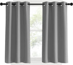 NICETOWN Room Darkening Kitchen Curtains, 2 Panels, 34 by 40, Window Treatment - Image 2