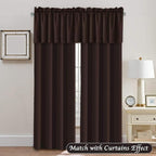 H.VERSAILTEX Blackout Valances for Windows, Kitchen Valance Curtains for Living - Image 3