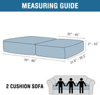 H.VERSAILTEX Velvet Stretch Couch Cushion Cover Plush Cushion Slipcover Cushion - Image 2