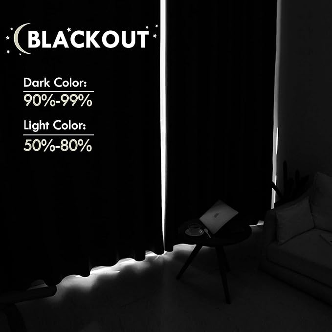 DWCN Thermal Short Blackout Curtains - Image 3