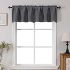 Chyhomenyc Blackout Valances for Windows, Short Window Valance Curtains for - Image 2