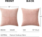 MIULEE Pink Decorative Throw Pillow Covers 18x18 Inch - Image 6