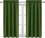 DWCN Olive Green Room Darkening Blackout Curtains - Image 9
