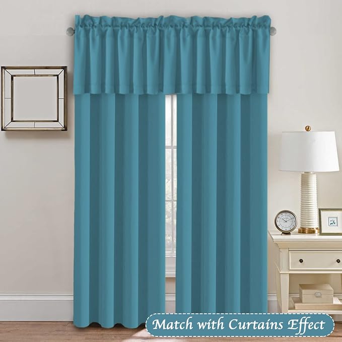 H.VERSAILTEX Blackout Blue Curtain Valances - Image 3