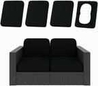 hyha 4Pcs Patio Cushion Covers, Stretch Outdoor Couch Cushion Covers Replacement by hyha