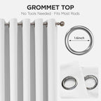 Joydeco Blackout Door Curtain for Doorway Privacy 80 Inches Long, Grommet - Image 9