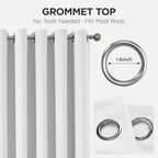Joydeco Blackout Patio Sliding Door Curtains 96 Inches Long, Grommet Privacy - Image 9