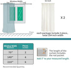 BGment Oatmeal Linen Semi Sheer Curtains 63 Inch Length - Image 9