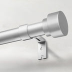 IFELS Heavy Duty Curtain Rods for Windows 28 to 48 Inch, 1 Inch Silver Window by IFELS