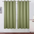 LEMOMO Blackout Curtains 66 x 72 Inch Long Sage Green Curtains Set of 2 Panels by Lemomo