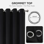 Joydeco Blackout Door Curtain for Doorway Privacy 78 Inches Long, Grommet - Image 9