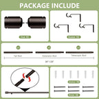 5/8” Diameter Curtain Rods 30-120 Inch, - Image 3
