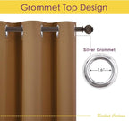NICETOWN Bedroom Curtains Blackout Drapery Panels, 2 Panels, 70 x 72 inches - Image 2