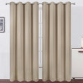 LEMOMO Blackout Curtains 52 x 84 inches Long Khaki Curtains Set of 2 Panels by Lemomo